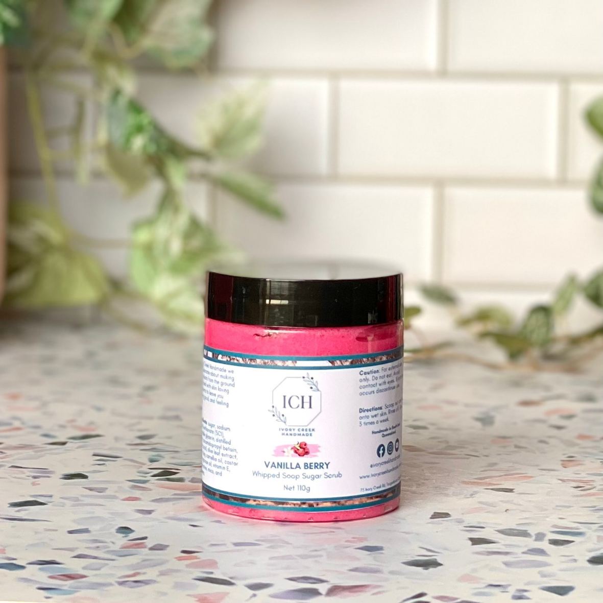 Vanilla Berry Whipped Foaming Sugar Scrub