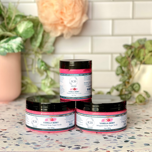 Vanilla Berry Whipped Foaming Sugar Scrub